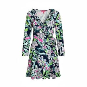 Lilly Pulitzer jessalynne romper sway this way bright navy